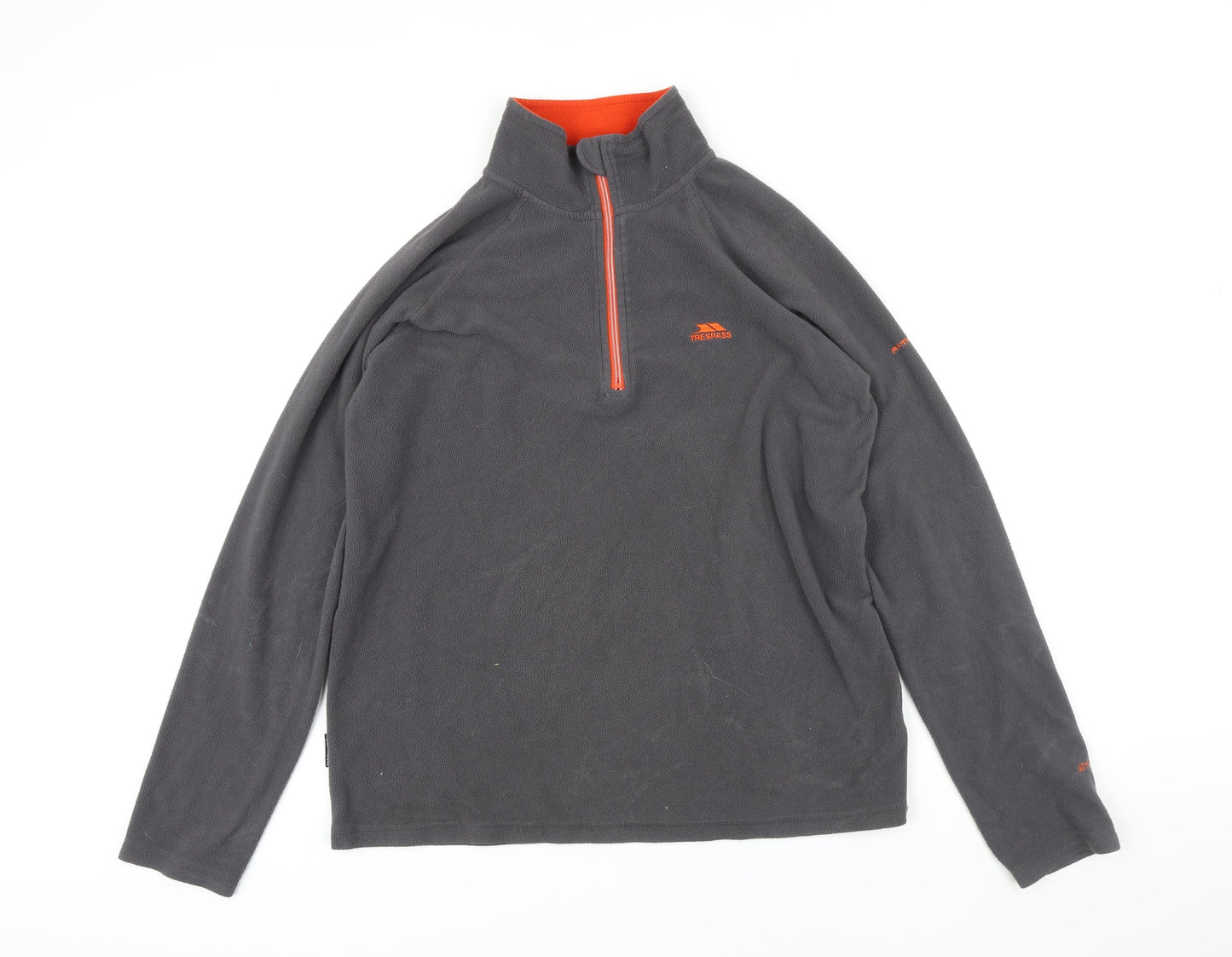 Tresspass Womens Grey Houndstooth Polyester Pullover Sweatshirt Size L Zip