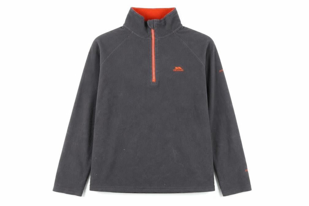 Trespass Womens Grey Houndstooth Polyester Pullover Sweatshirt Size L Zip