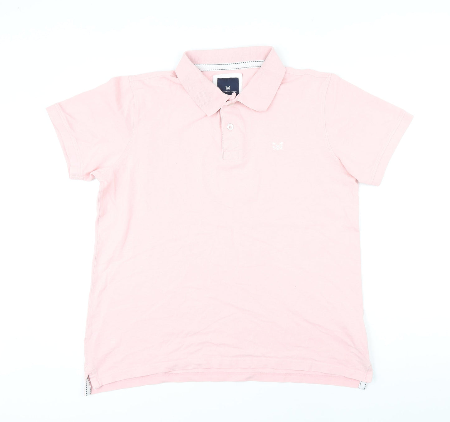 Crew Clothing Womens Orange 100% Cotton Basic Polo Size L Collared