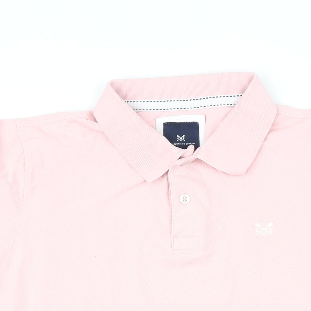 Crew Clothing Womens Orange 100% Cotton Basic Polo Size L Collared