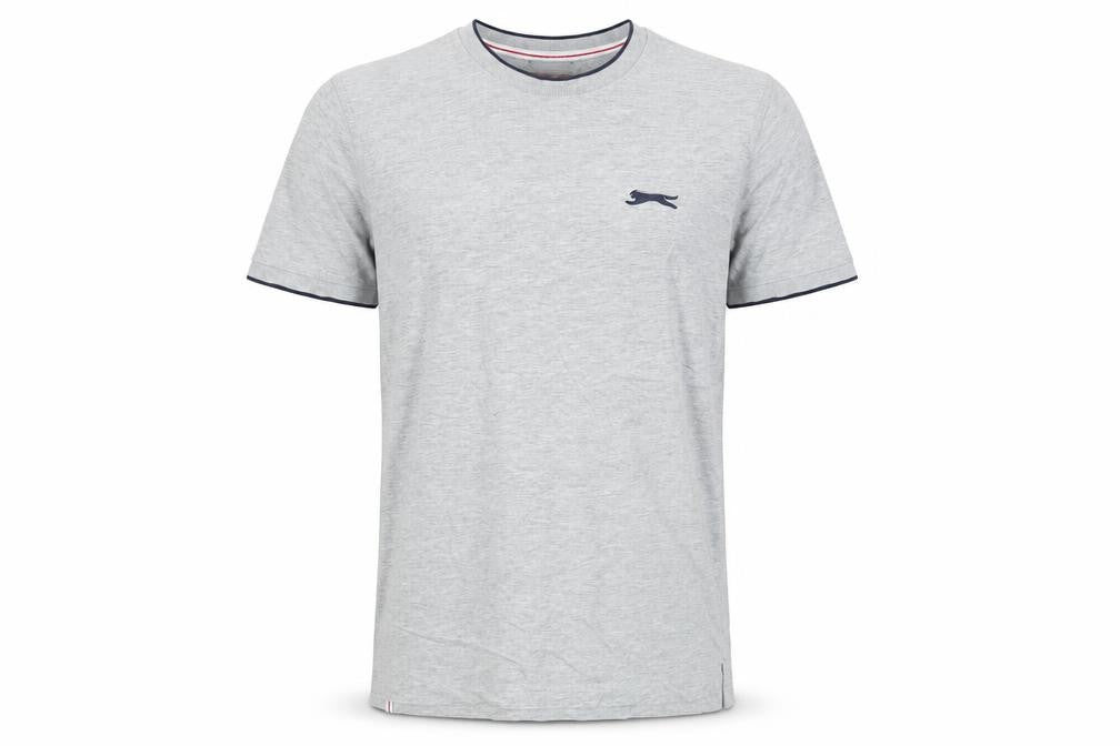 Mens UK Size S Slazenger Grey  Cotton T-Shirt