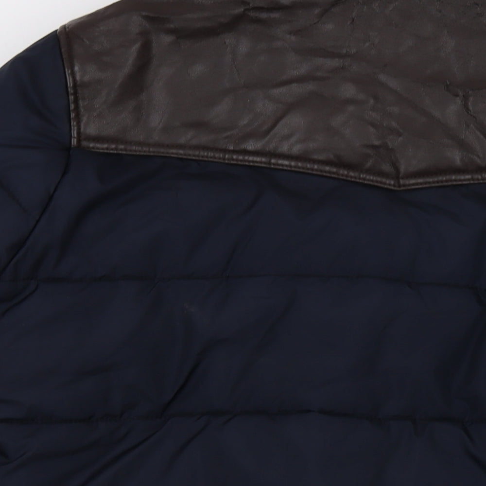Hollister Mens Blue Jacket Size L Zip