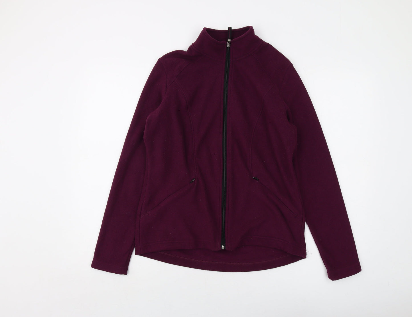 Marks and Spencer Womens Purple Jacket Size 12 Zip