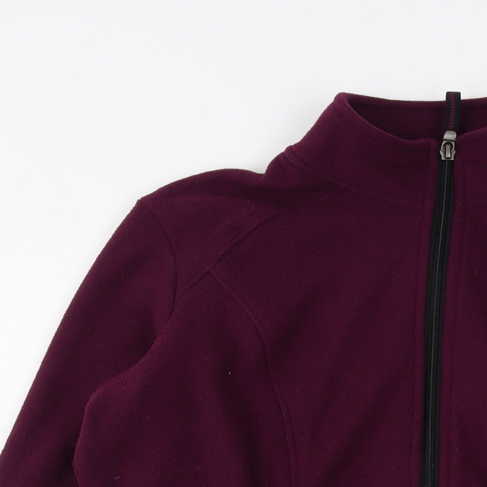 Marks and Spencer Womens Purple Jacket Size 12 Zip