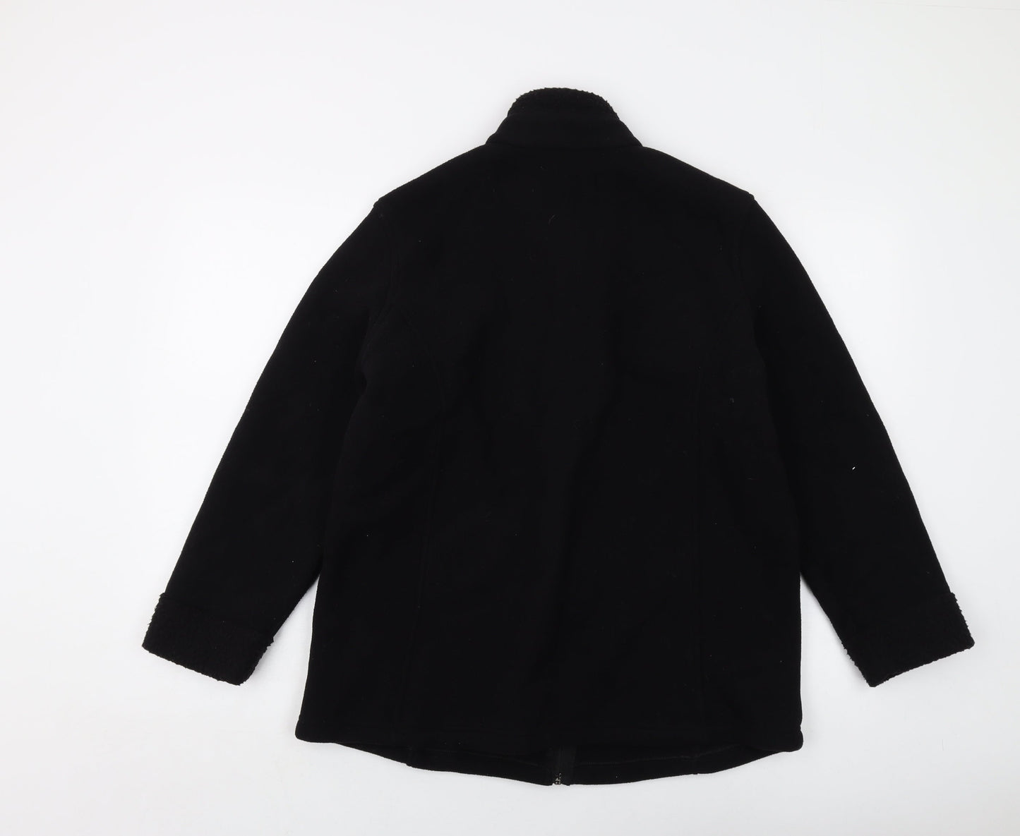 Marks and Spencer Womens Black Jacket Size 16 Zip