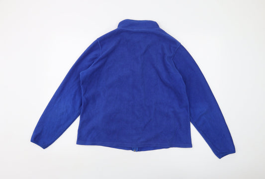 Marks and Spencer Womens Blue Jacket Size 10 Zip