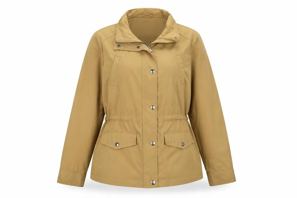 Marks & Spencer Womens Beige Jacket Size 14 Zip