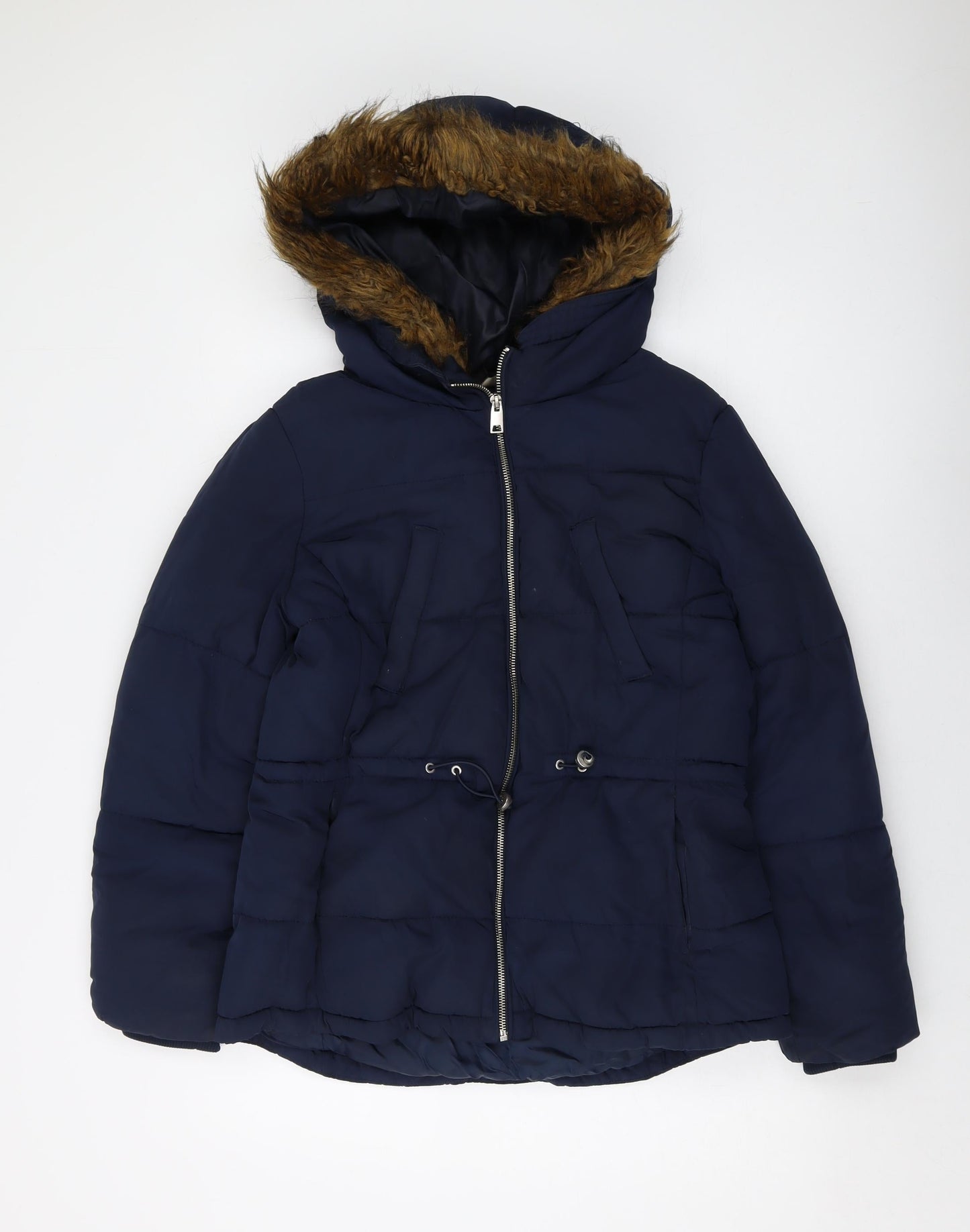 H&M Womens Blue Jacket Size 14 Zip