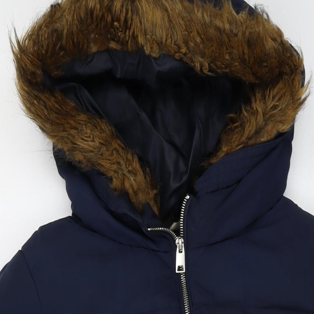 H&M Womens Blue Jacket Size 14 Zip