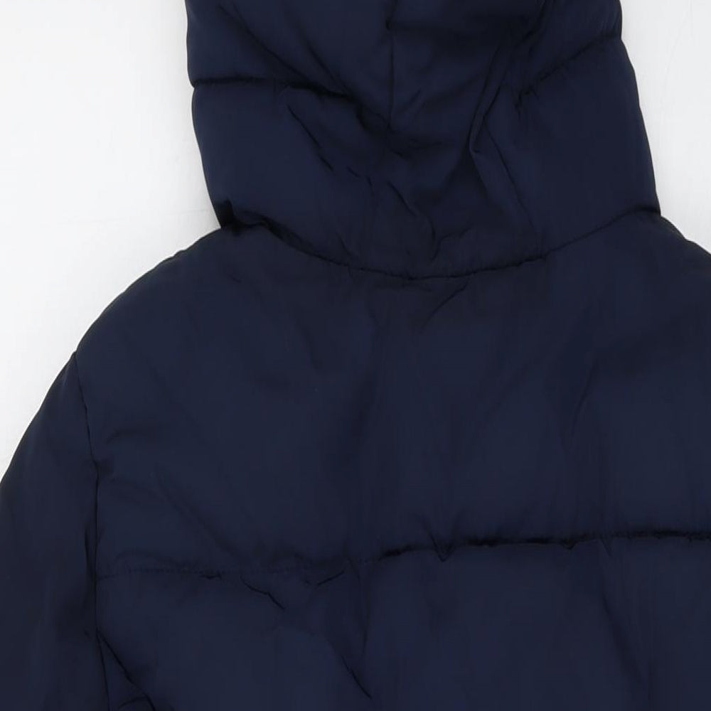 H&M Womens Blue Jacket Size 14 Zip