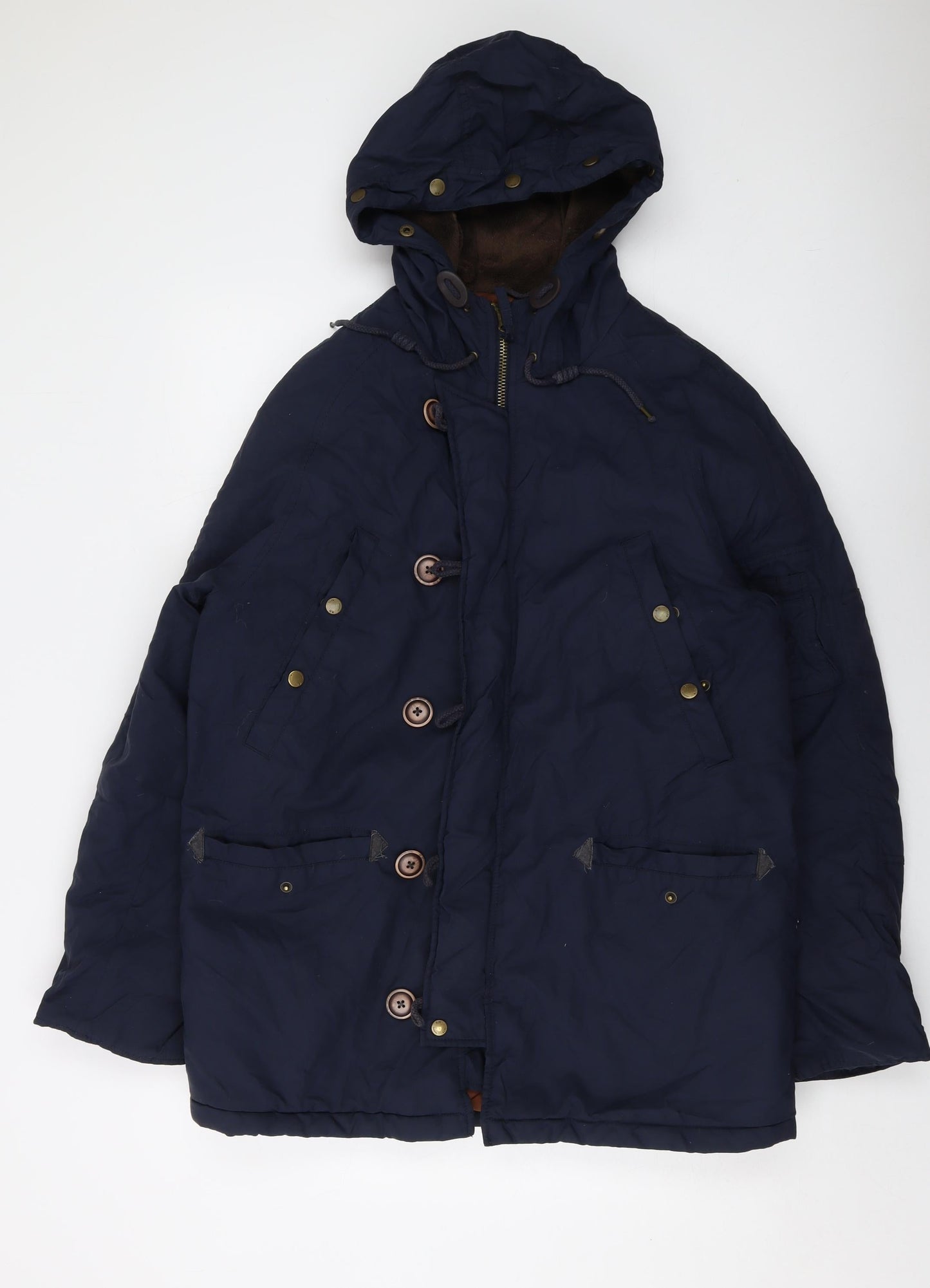 Red Herr Mens Blue Jacket Size L Zip