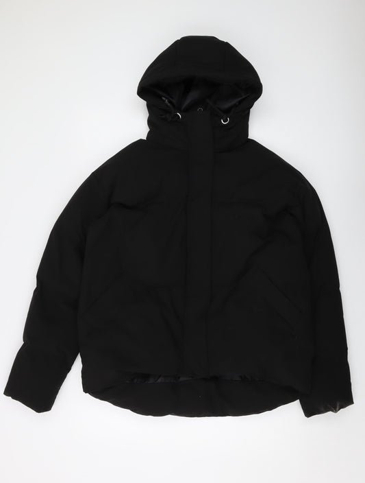 In the Style Womens Black Jacket Size 8 Zip