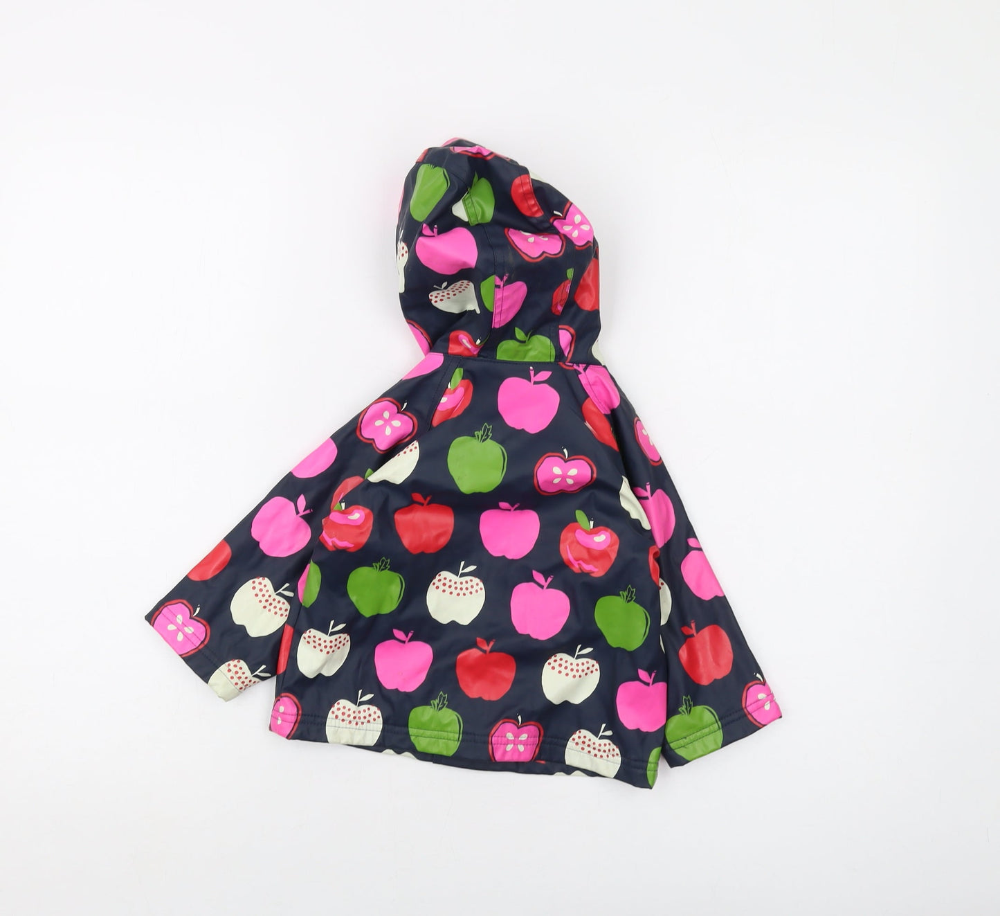 Hatley Girls Multicoloured Geometric Rain Coat Coat Size 6-9 Months Snap