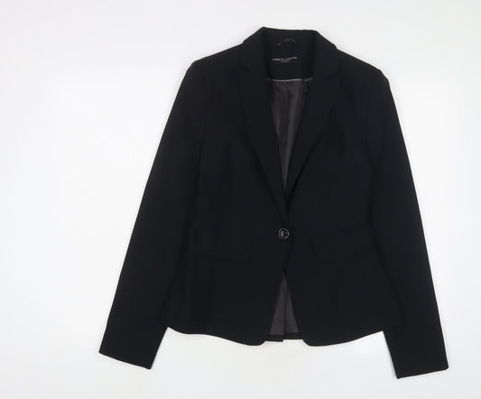 Dorothy Perkins Womens Black Jacket Blazer Size 10 Button