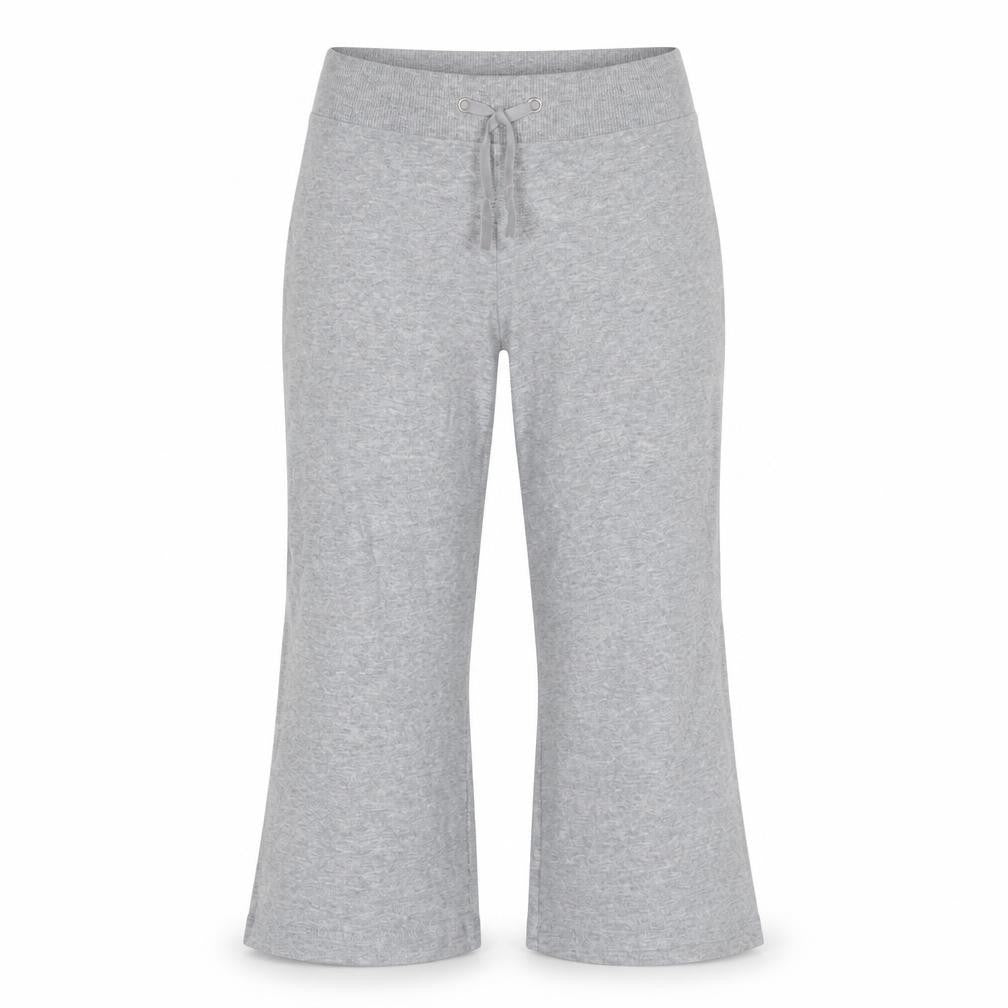Marks & Spencer Womens Grey Cotton Sweatpants Trousers Size 10 L20 in Regular Drawstring