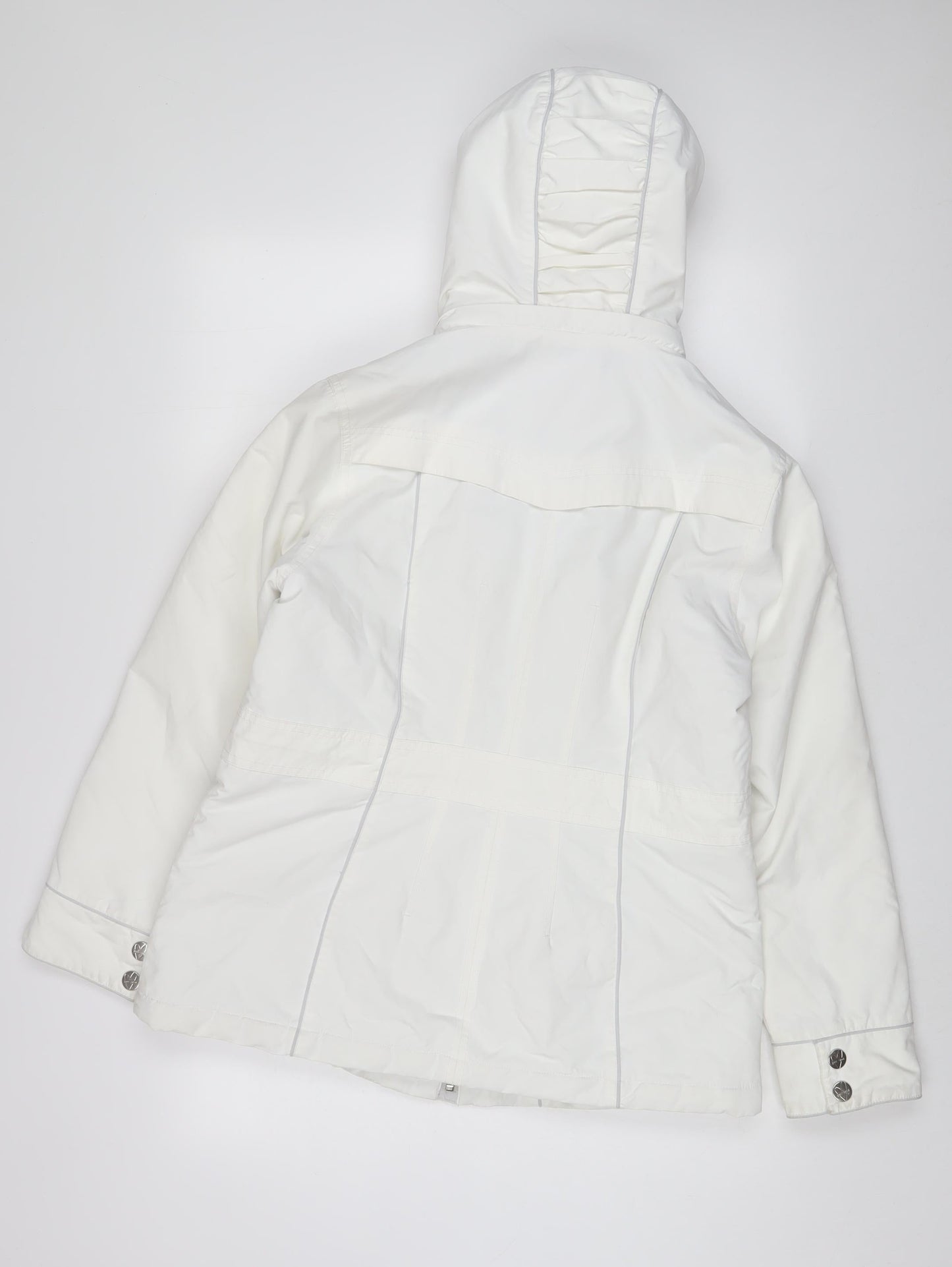 Per Una Womens White Jacket Coat Size M Zip