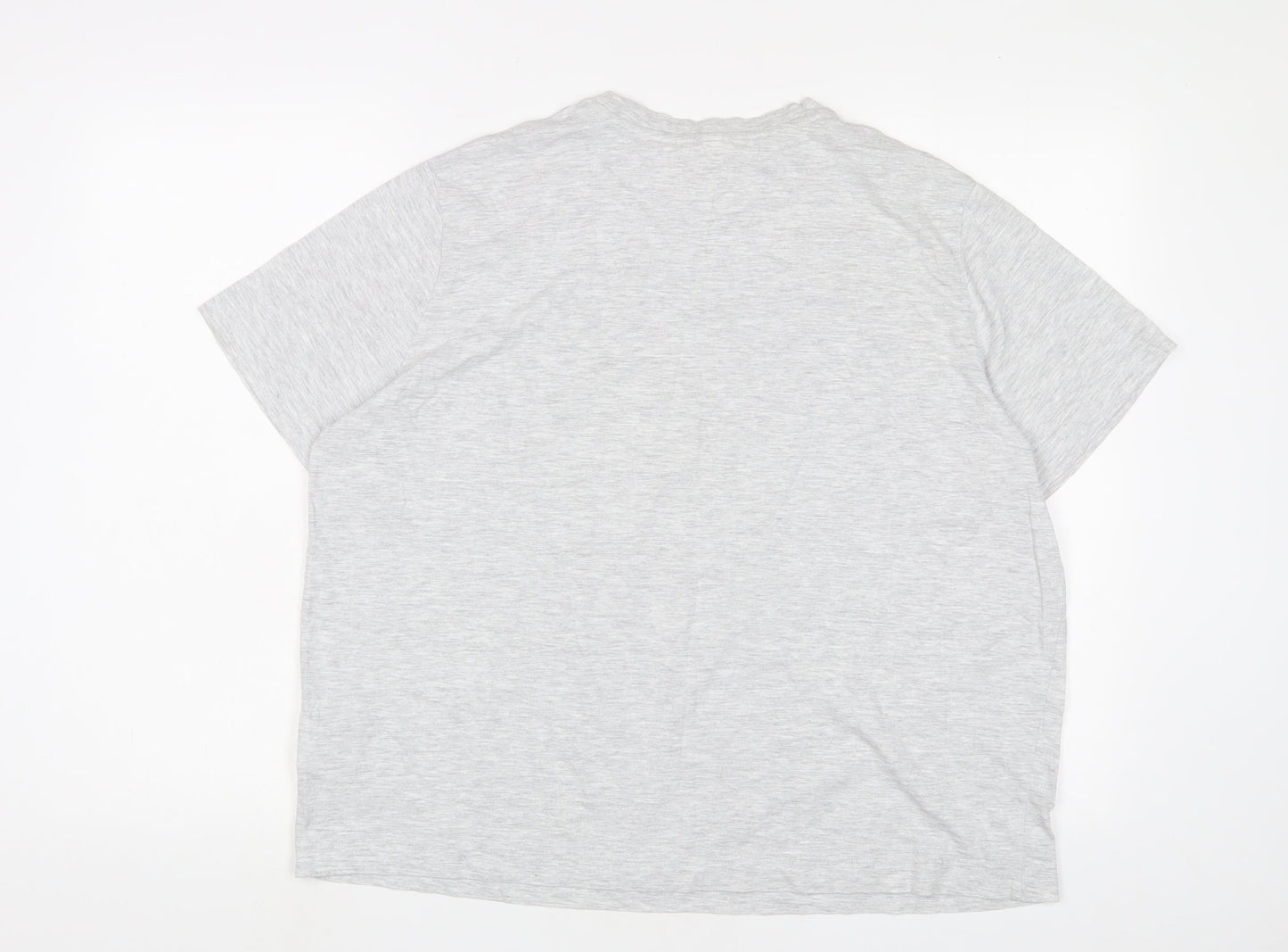 H&M Womens Grey Camel Basic T-Shirt Size L Crew Neck - State Maine Football