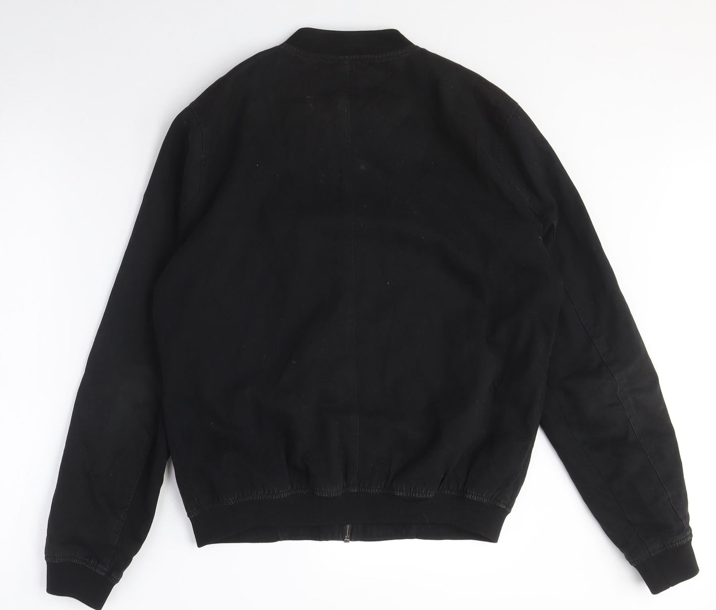 Topman Unisex Black Bomber Jacket Size S