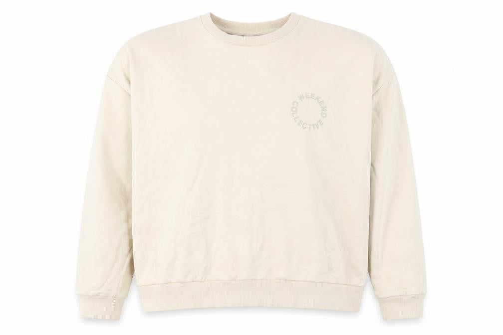 Weekend Collective Women's Beige Pullover Sweatshirt L