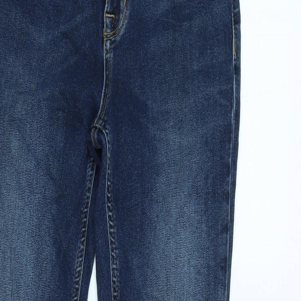 Jack Wills Womens Blue Cotton Blend Skinny Jeans Size 27 in L30 in Regular Zip