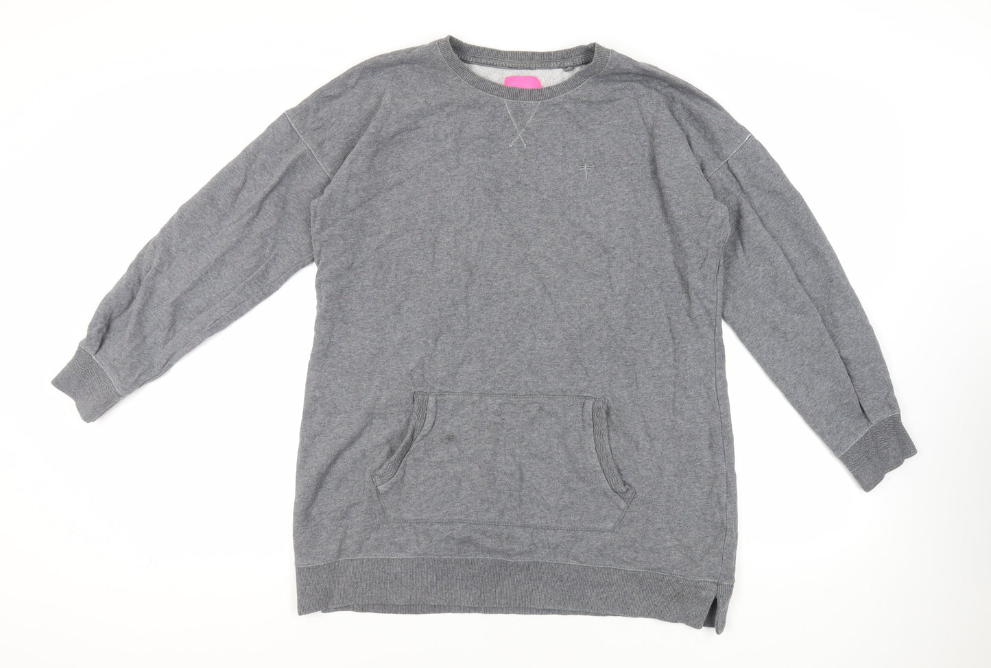 NEXT Womens Grey Cotton Pullover Sweatshirt Size M Pullover - Pockets