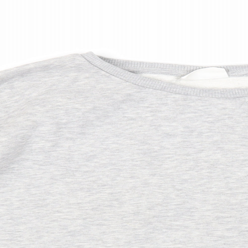 Chelsea Peers Womens Grey Cotton Pullover Sweatshirt Size M Pullover