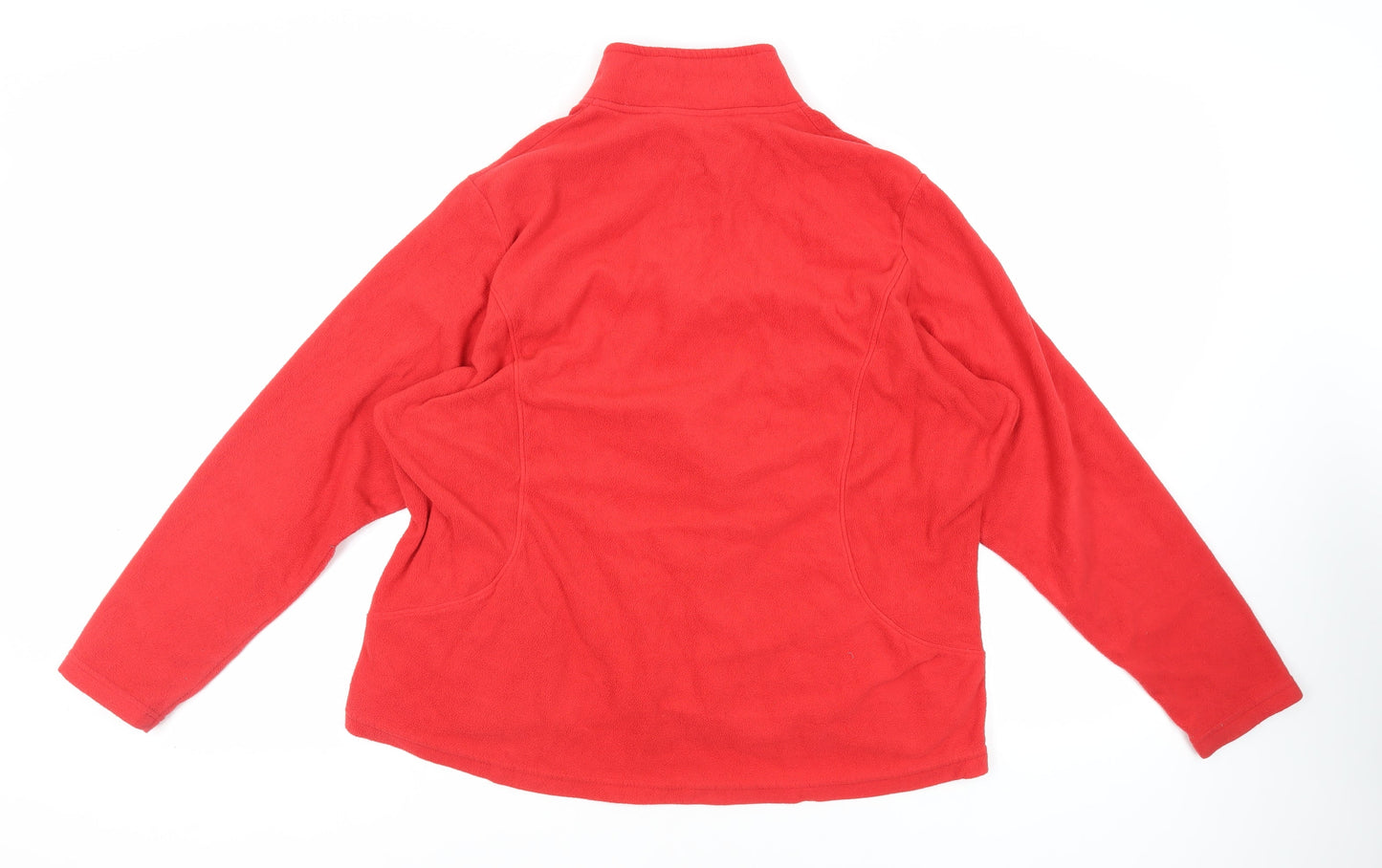 Marks and Spencer Womens Red Jacket Size 22 Zip - Zipped Pockets