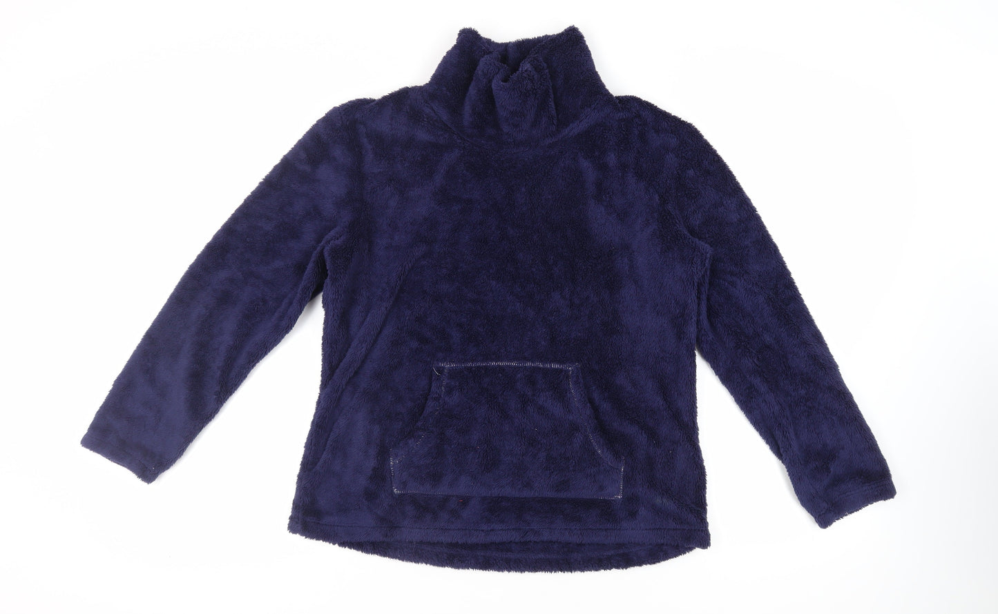 Marks and Spencer Womens Blue Polyester Pullover Sweatshirt Size 14 Pullover - Pockets