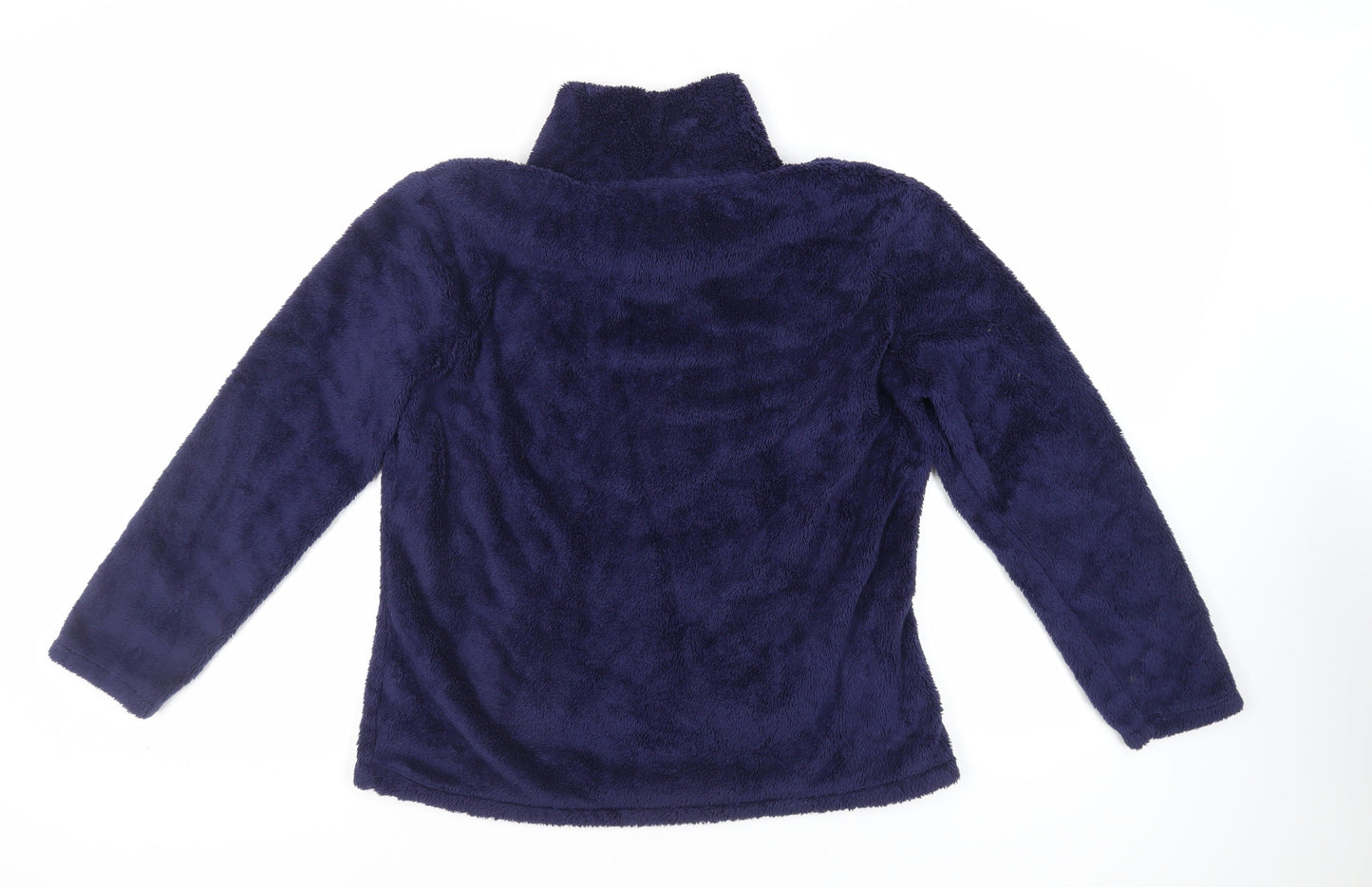Marks and Spencer Womens Blue Polyester Pullover Sweatshirt Size 14 Pullover - Pockets