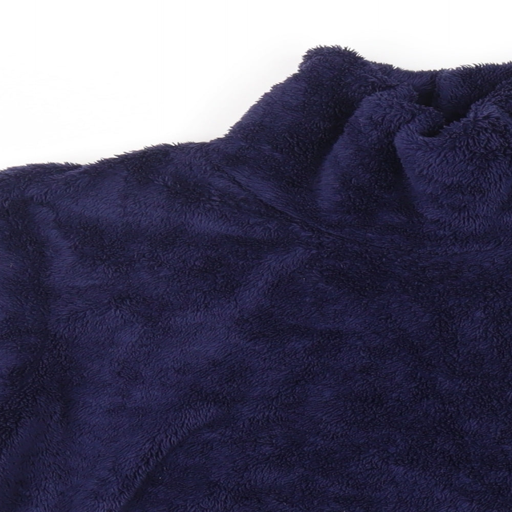 Marks and Spencer Womens Blue Polyester Pullover Sweatshirt Size 14 Pullover - Pockets