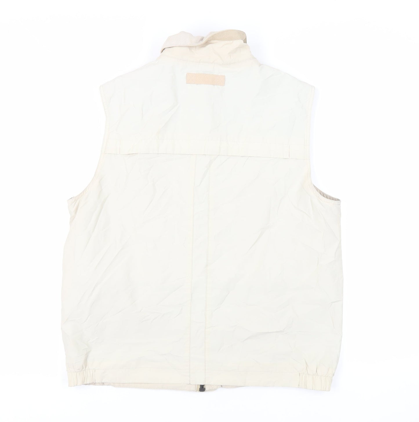 Marks and Spencer Mens Beige Gilet Jacket Size M Zip