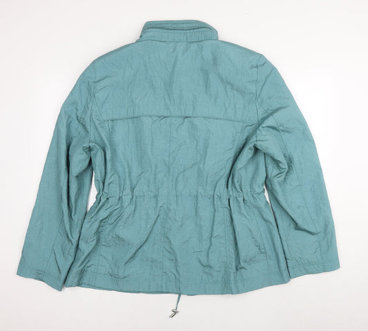 Klass Womens Blue Parka Coat Size 20 Zip