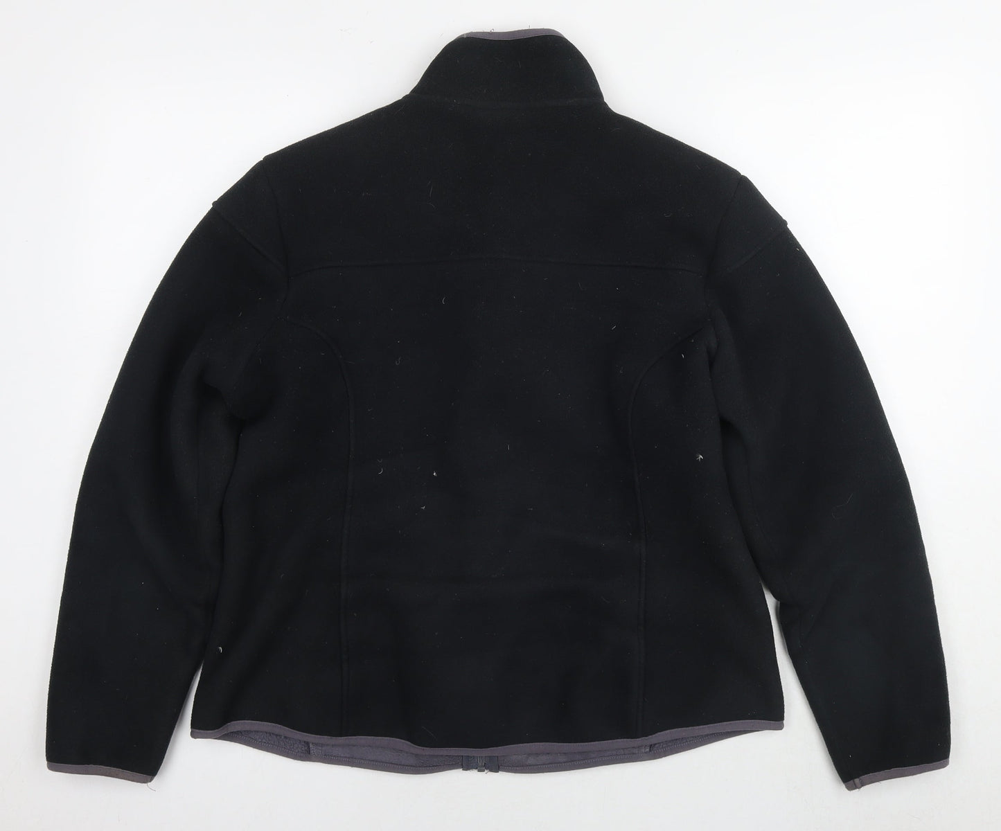 Marks and Spencer Womens Black Jacket Size 16 Zip
