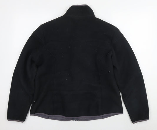 Marks and Spencer Womens Black Jacket Size 16 Zip