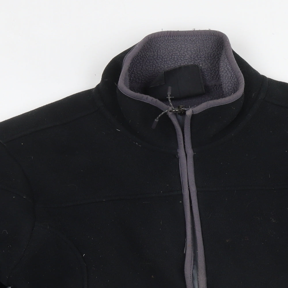 Marks and Spencer Womens Black Jacket Size 16 Zip