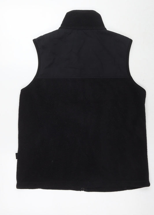 Bonmarché Womens Black Gilet Waistcoat Size M Zip