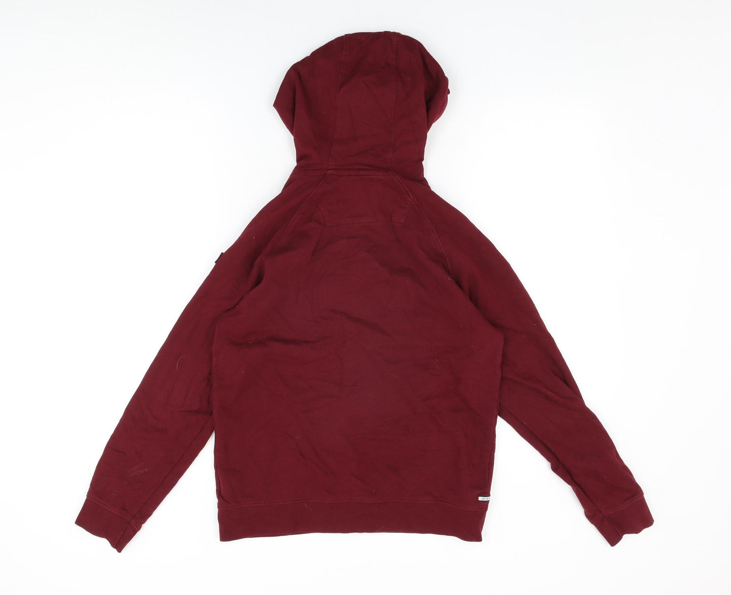 Weekend Offender Womens Red Cotton Full Zip Hoodie Size 12 Zip