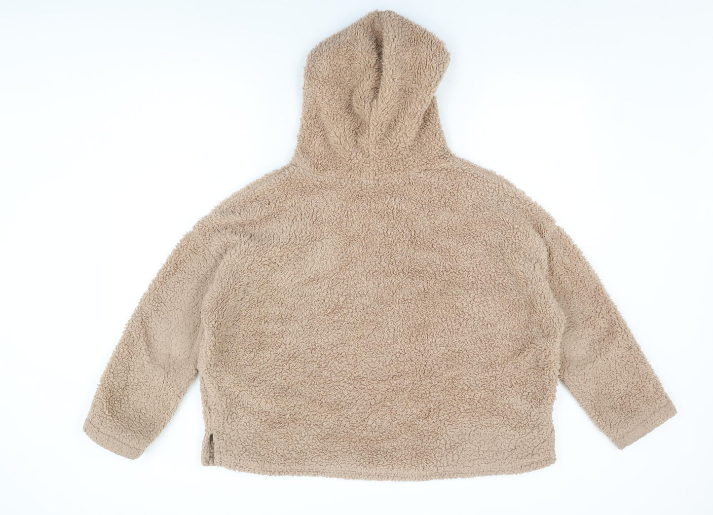 New Look Womens Beige Polyester Pullover Hoodie Size 14 Pullover