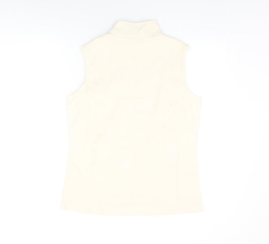 Damart Womens Ivory Gilet Jacket Size 14 Zip