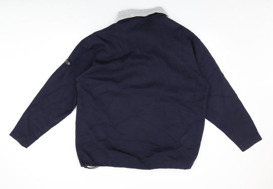 Mettle Mens Blue Cotton Pullover Sweatshirt Size XL