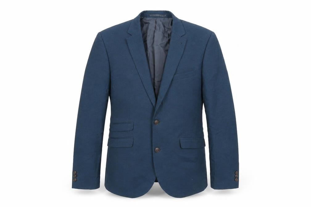 Next Mens Blue Polyester Jacket Suit Jacket Size 40 Regular