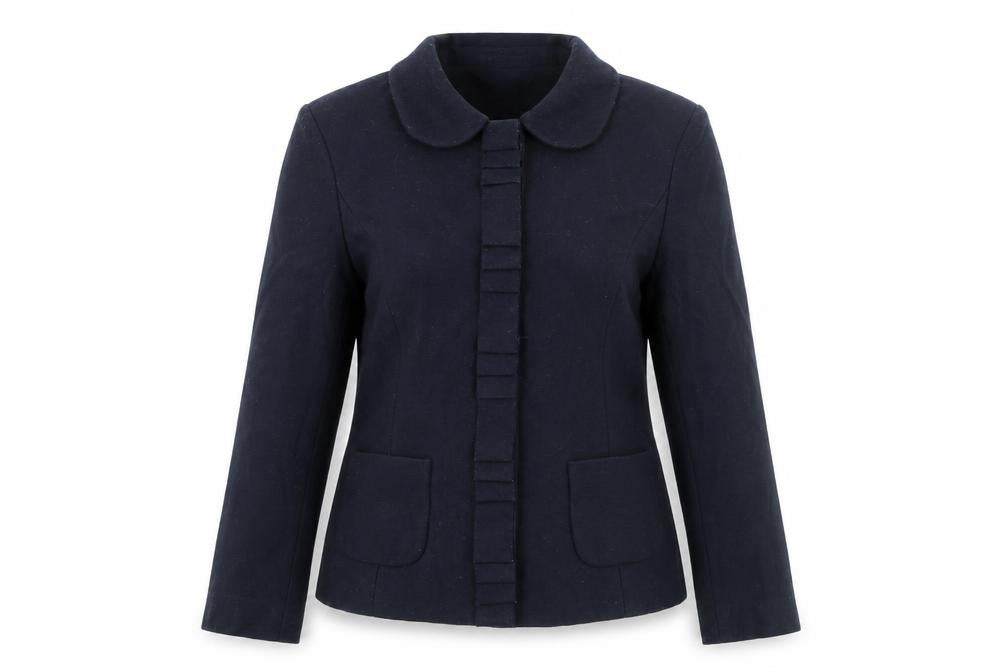 Dickins & Jones Womens Blue Jacket Coat Size 12 Snap