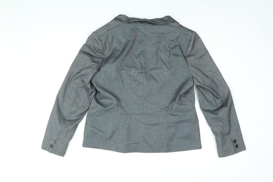 Debenhams Womens Grey Jacket Blazer Size 18 Button