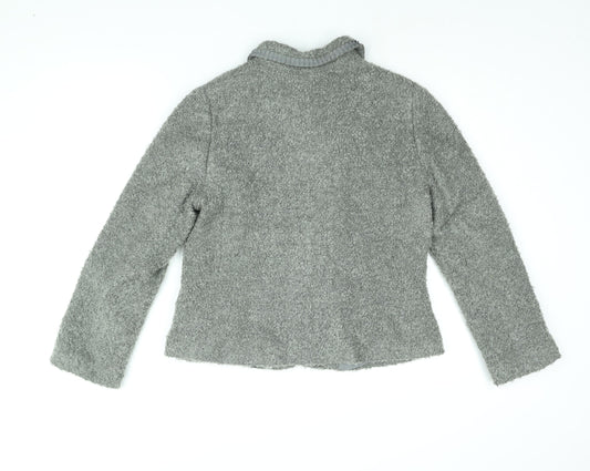 Marks and Spencer Womens Grey Jacket Size 16 Button