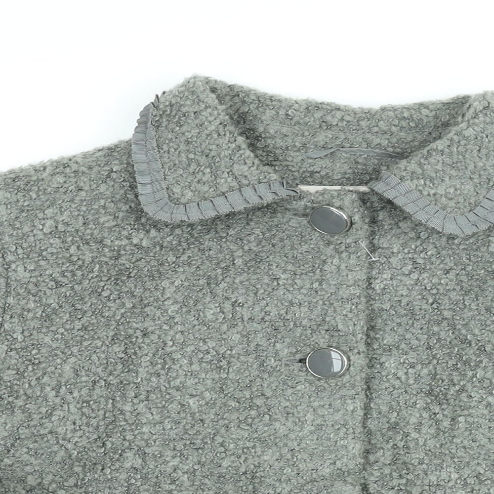Marks and Spencer Womens Grey Jacket Size 16 Button