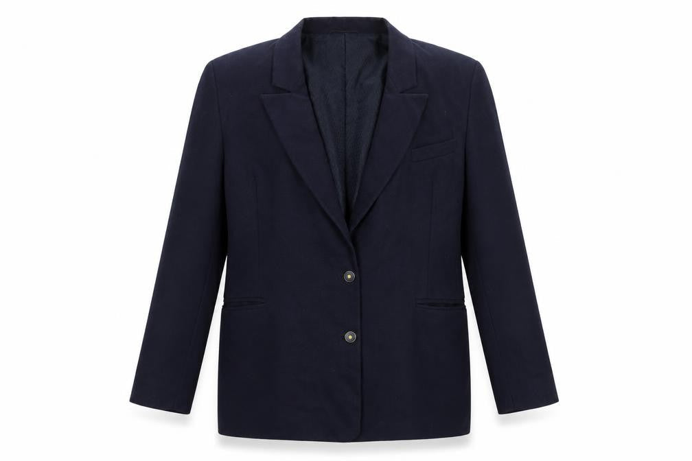 St Michael Womens Blue Jacket Blazer Size 14 Button
