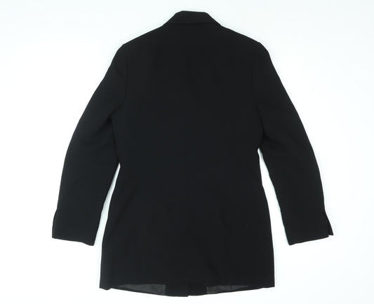 Ana Sousa Womens Black Jacket Blazer Size 10 Snap