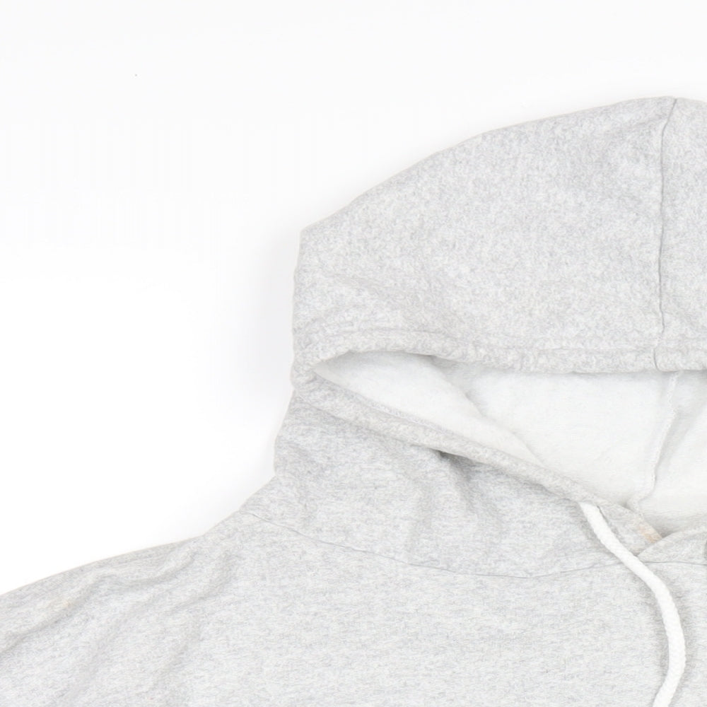 PRETTYLITTLETHING Womens Grey Cotton Pullover Hoodie Size M Pullover