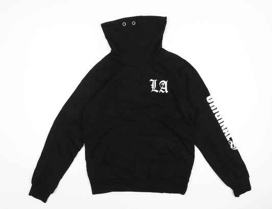 H&M Boys Black Cotton Pullover Hoodie Size 12-13 Years Pullover