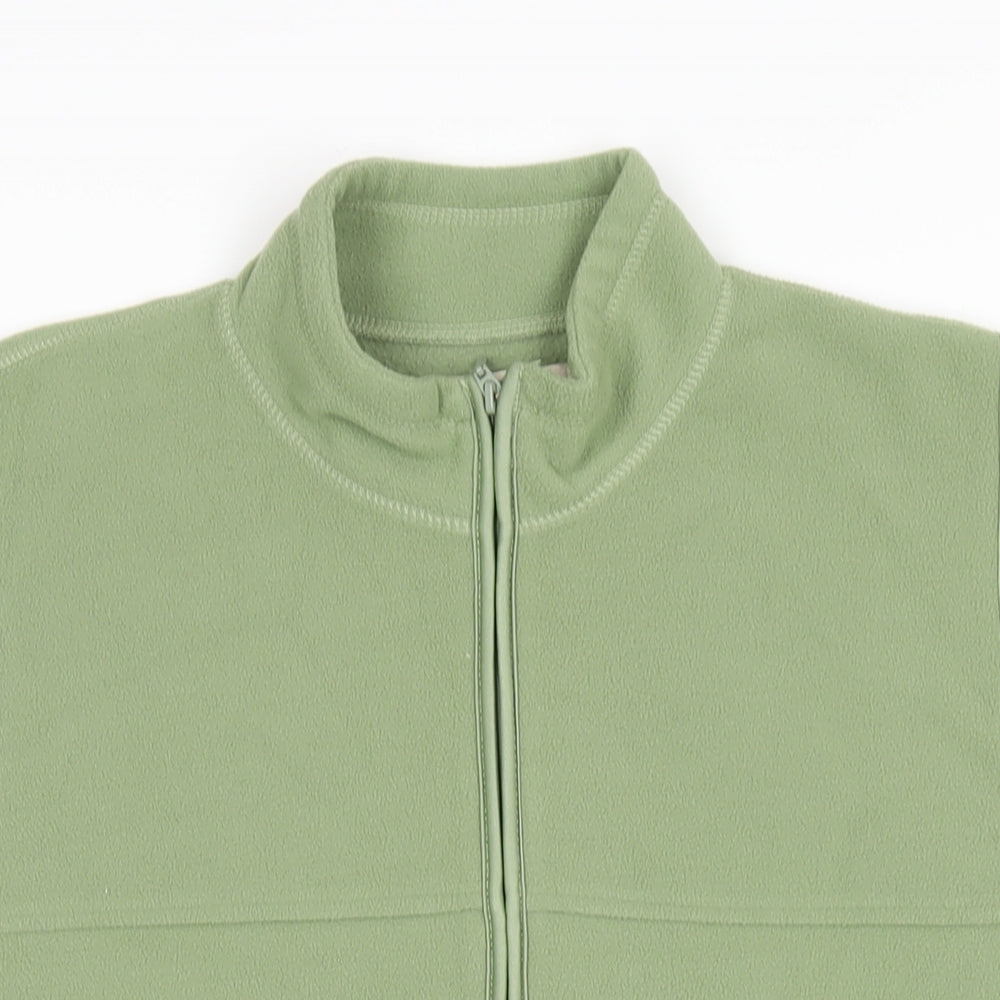 EWM Womens Green Quilted Waistcoat Size 18 Zip